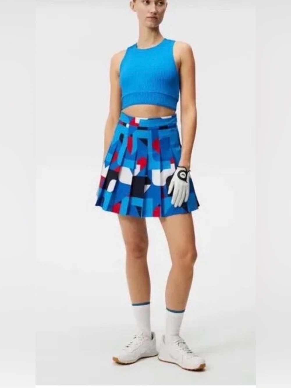 J.Lindeberg Adina Pleated Sports Skirt with Inner Shorts